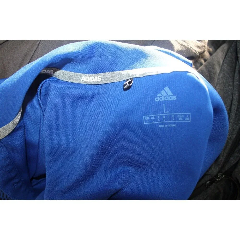 Adidas Mens Blue Short Sleeve Golf Polo Shirt L The First Tee Logo